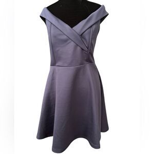 SHOWPO. Never Let Go Fit & Flare Navy Mini Dress Size 10 Scuba Fit & Flare Sexy